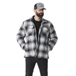 Veste à Capuche Matelassé Noire Bastos Von Dutch - American Dream Shop