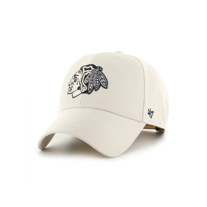 Casquette 47 Brand NHL Chicago Blackhawks Mvp Snapback Bone - American Dream Shop