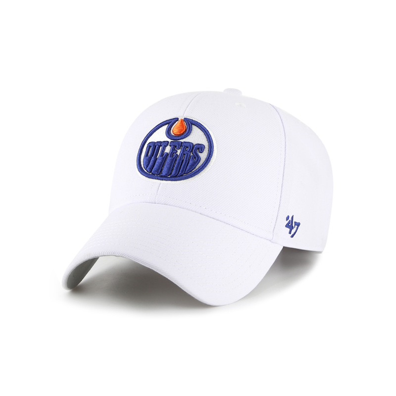 Casquette 47 Brand NHL Edmonton Oilers Mvp White - American Dream Shop