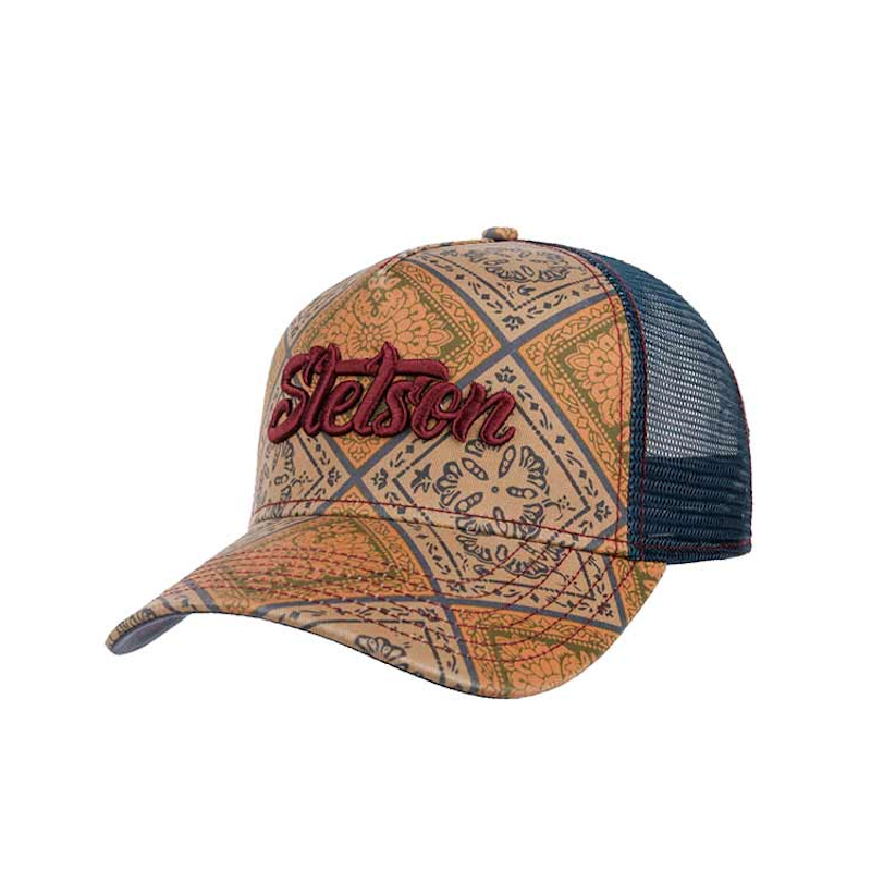 Casquette Trucker Cap Vintage Print Stetson - American Dream Shop