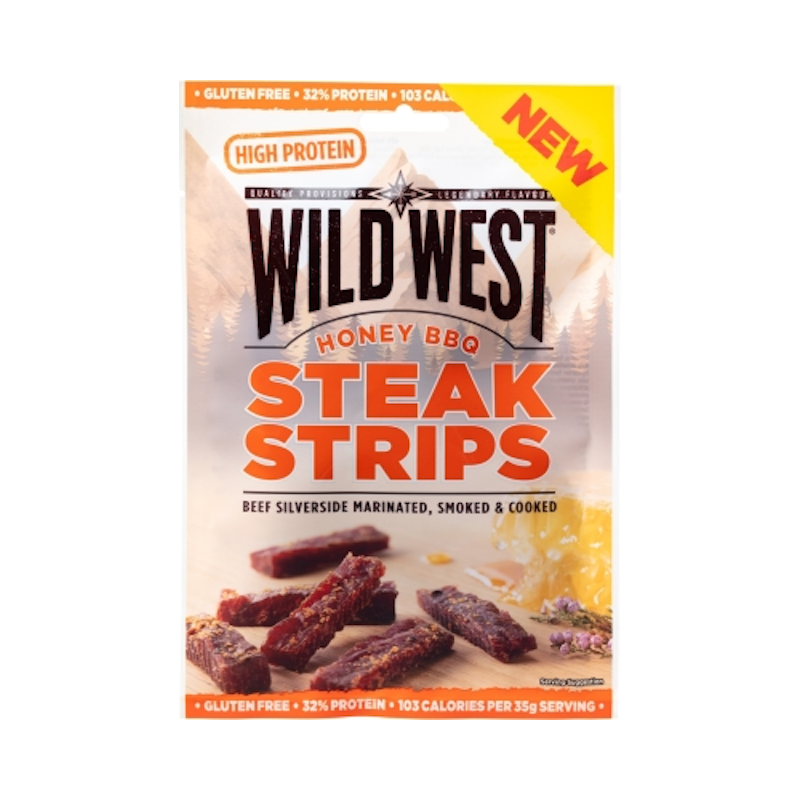 Wild West Steak Strips Honey BBQ - American Dream Shop