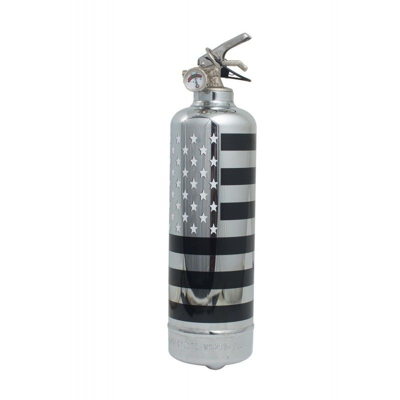 Extincteur Usa Flag Chrome - American Dream Shop
