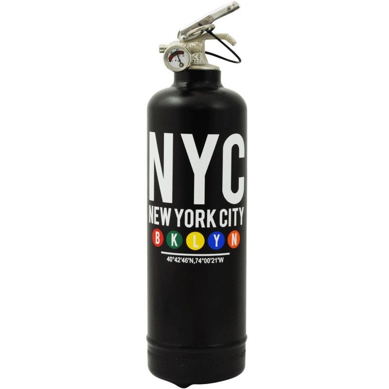 Extincteur MTA Brooklyn Noir - American Dream Shop